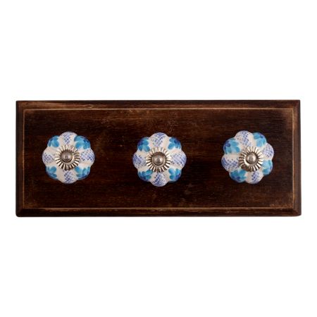 Iceberg Ceramic Wooden Hooks